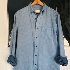 Club Monaco double faced flannel button down